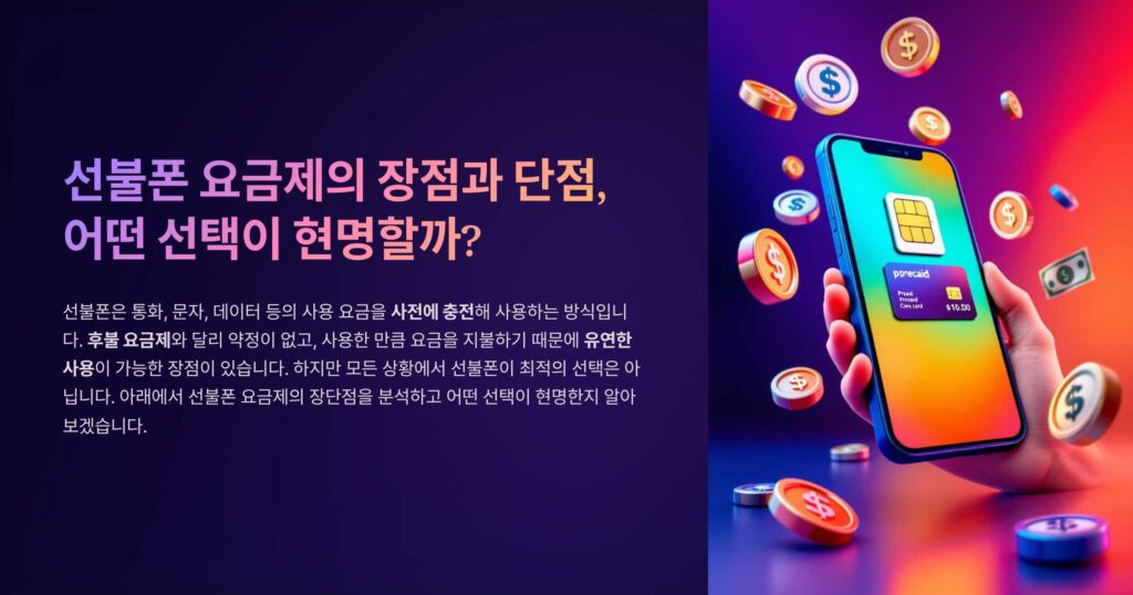 알뜰하게 쓰는 선불폰 요금 전략 5가지
